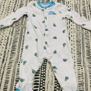 Nike baby one piece footie